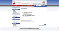 Desktop Screenshot of gimnazjumnr1warka.warka.bipgminy.pl