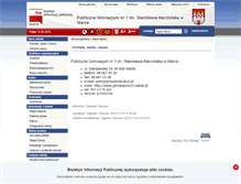 Tablet Screenshot of gimnazjumnr1warka.warka.bipgminy.pl
